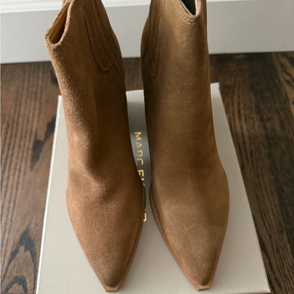 Marc Fisher Women's Brown Suede Ankle Booties
